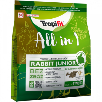 Tropifit All In 1 Rabbit Junior - dla młodych królików